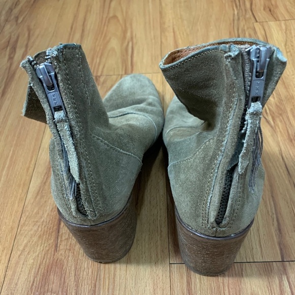 Madewell Suede Western Heeled Ankle Booties - Picture 3 of 9